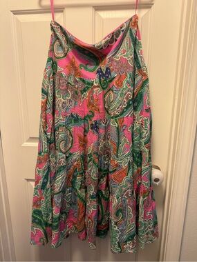 Ralph Lauren Tiered Maxi Skirt 100% Cotton
